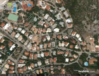 Keyhole Image of our house